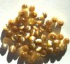 50 4mm Round Gold Fiber Optic
